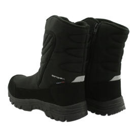 American Club Bottes avec une membrane isolée avec de la polaire noir 3