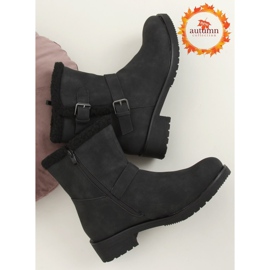 Bottines femme noires noir 99-12 Noir le noir 1