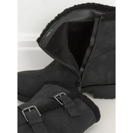 Bottines femme noires noir 99-12 Noir le noir 3