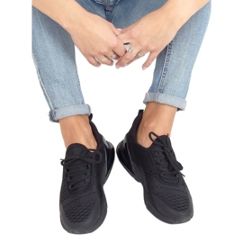 Noir HY104 Chaussures de sport noires 1