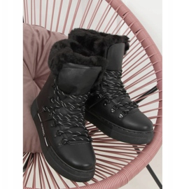 Bottes de neige noires à isolation épaisse BK903 Black le noir 2