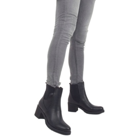 Noir J19-85 Bottines Jodhpur noires pour femme le noir 1