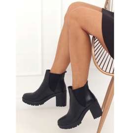 Bottines Chelsea noires, noir J19-129 Noir le noir 2