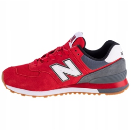 Chaussures New Balance M ML574SKD blanche rouge multicolore 1