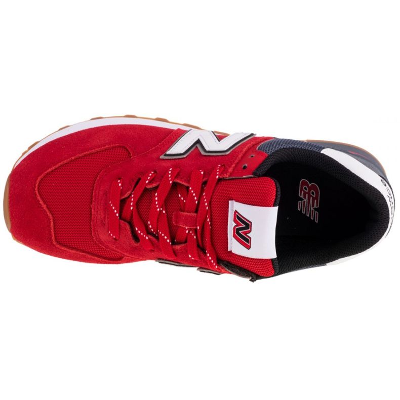 Chaussures New Balance M ML574SKD blanche rouge multicolore 2