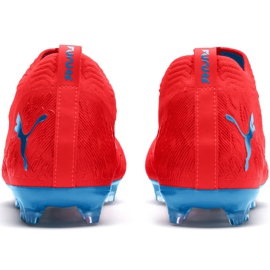 Chaussures de foot Puma Future 19.2 Netfit Fg Ag 105536 01 multicolore rouge 3