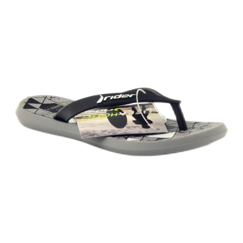 Boys Black Light Flip -flops for Water 81561 Rider noir 1