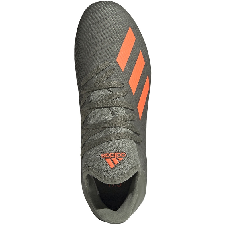 Chaussures de football adidas X 19.3 Fg Junior vert EF8374 gris 1