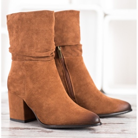 Bottines VINCEZA camel brun multicolore 4