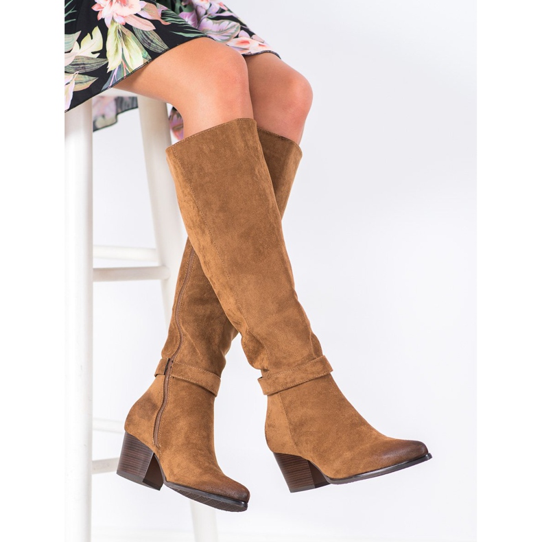 Bottines en daim VINCEZA brun 1