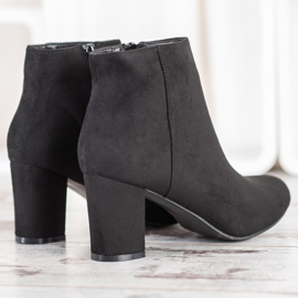 Laura Mode Bottes classiques sur un poteau le noir 3