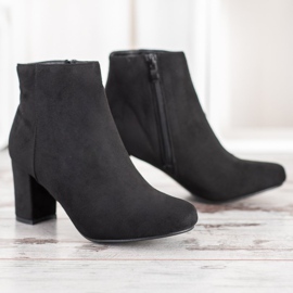 Laura Mode Bottes classiques sur un poteau le noir 4