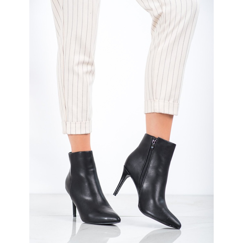 Sweet Shoes Bottes sexy en cuir écologique le noir 1