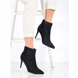 Sweet Shoes Bottines sexy en daim noir 2