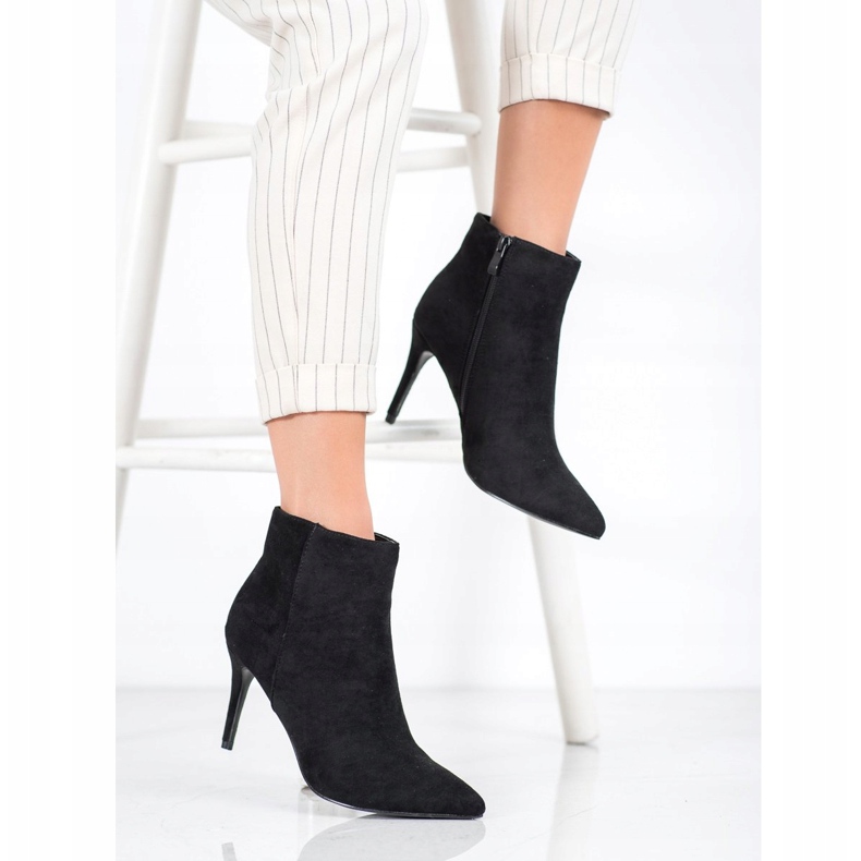 Sweet Shoes Bottines sexy en daim noir 2