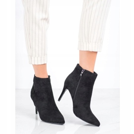 Sweet Shoes Bottines sexy en daim noir 1