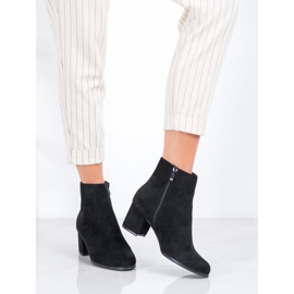 Danic Bottes noires à talons hauts le noir 1
