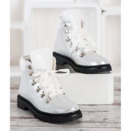 Bello Star Trappeurs d'argent blanc 2