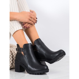 Weide Bottines à enfiler avec boucle le noir 4