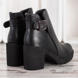 Weide Bottines à enfiler avec boucle le noir 2