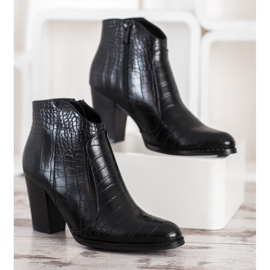 Filippo Bottes à la mode à imprimé serpent noir 2