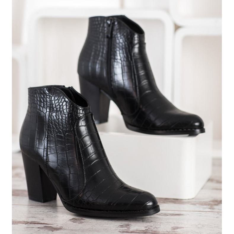 Filippo Bottes à la mode à imprimé serpent le noir 2