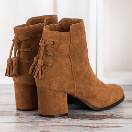 SHELOVET Bottes À Franges brun 3