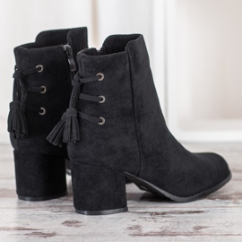 SHELOVET Bottes À Franges le noir 4