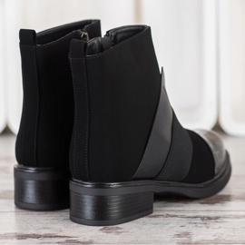 ENPLUS Bottines à la mode noires le noir 4
