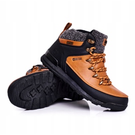 Chaussures de trekking pour femmes Big Star Camel GG274619 le noir jaune 6