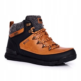 Chaussures de trekking pour femmes Big Star Camel GG274619 le noir jaune 1