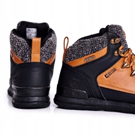 Chaussures de trekking pour femmes Big Star Camel GG274619 le noir jaune 4