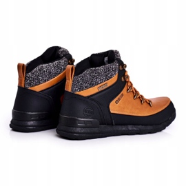 Chaussures de trekking pour femmes Big Star Camel GG274619 le noir jaune 5