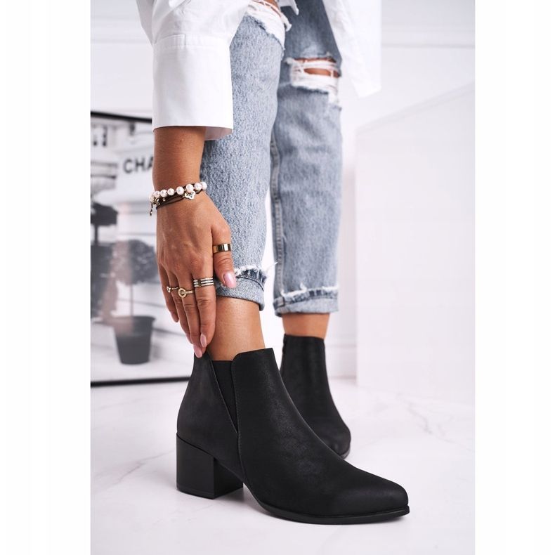 Bottes Femme Sergio Leone Jodhpur bottes Eco Nubuck Noir BT621 1