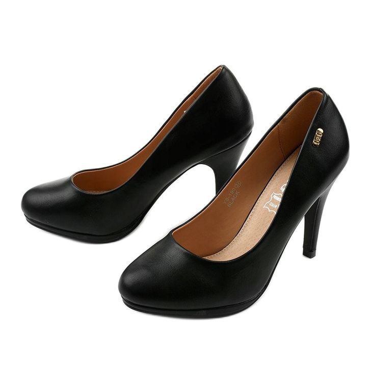 Escarpins noirs classiques YS-190 2