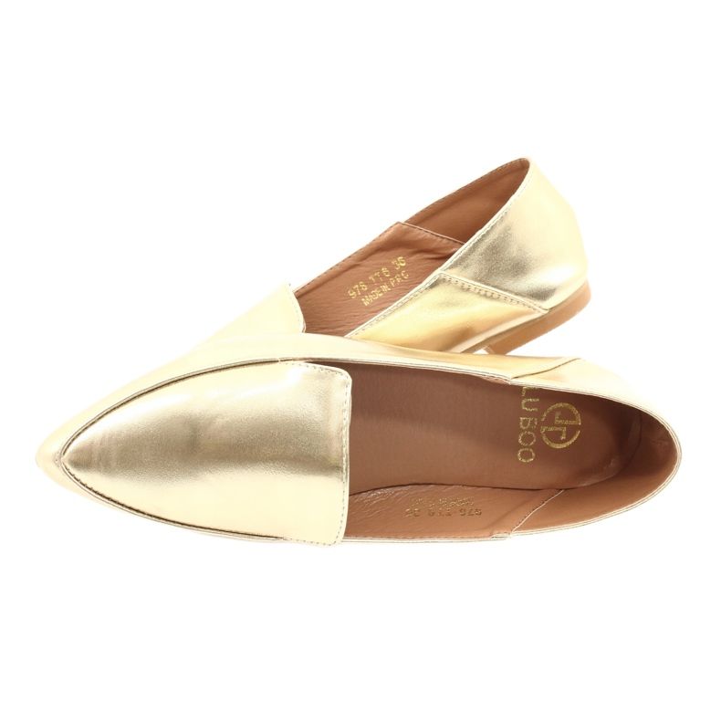 Mocassins Femme Miroir Doré Lu Boo Mireldo d'or 7