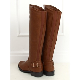 Bottines femme camel H9208 Camel brun 2