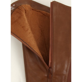 Bottines femme camel H9208 Camel brun 5