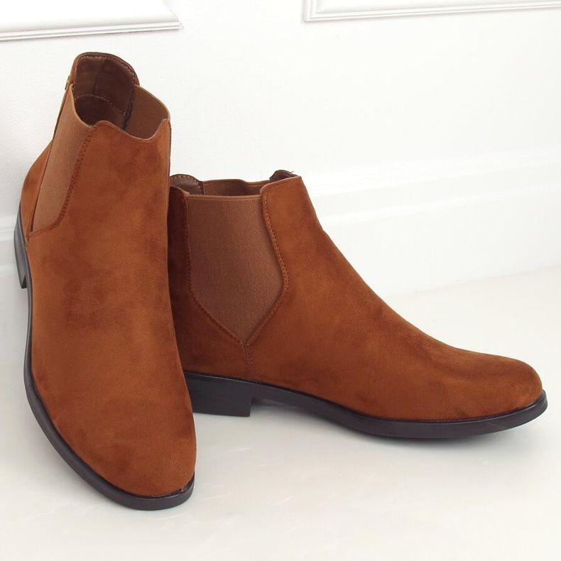 Camel 8B957 Bottines Chelsea femme Camel brun 1