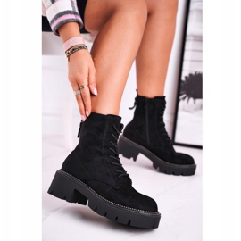 PS1 Bottines Femme Daim Noir Malawi 1