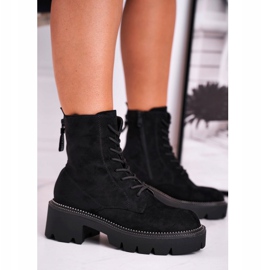 PS1 Bottines Femme Daim Noir Malawi le noir 3