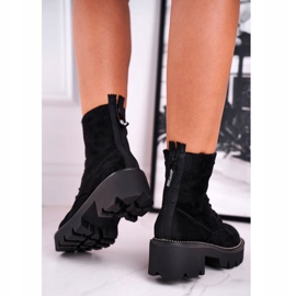 PS1 Bottines Femme Daim Noir Malawi le noir 5