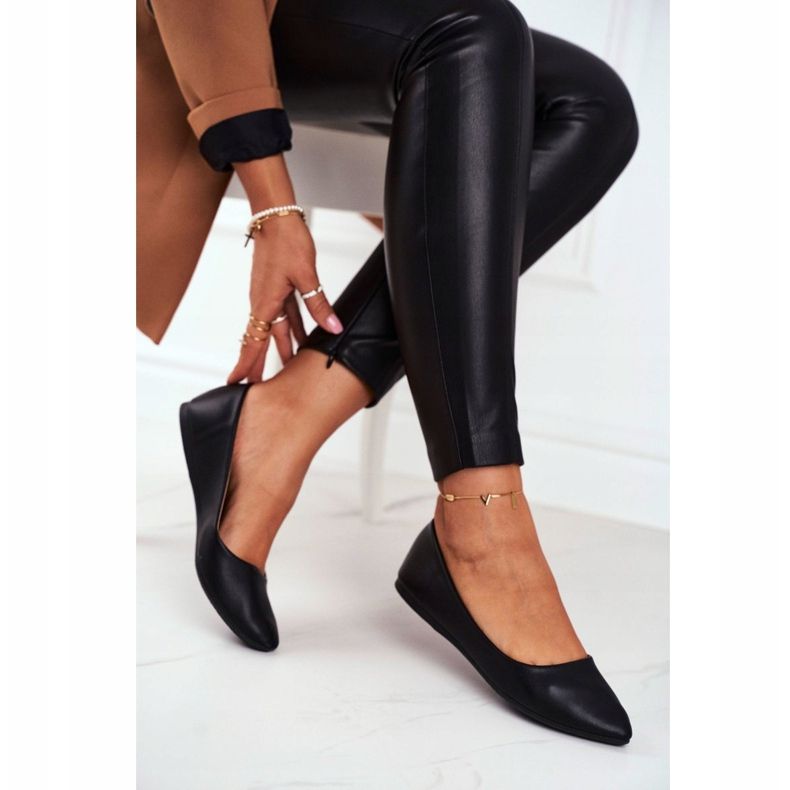 PS1 Ballerines Élégantes Femme Noir Maude 2