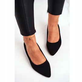 PS1 Ballerines Noires Femme En Daim Elivia le noir 4