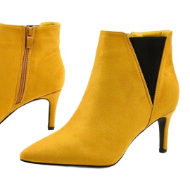 Bottines jaunes à élastique Patter le noir 1