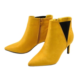 Bottines jaunes à élastique Patter le noir 2