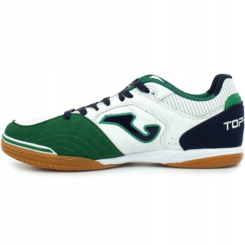 Chaussures de football Joma Top Flex 932 Sala En blanc, vert et bleu marine blanche 1 Chaussures de football Joma Top Flex 932 Sala En blanc, vert et bleu marine blanche 1
