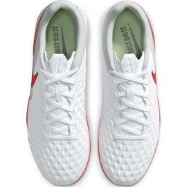 Chaussure de football Nike Tiempo Legend 8 Academy Tf AT6100 163 blanche blanche 1