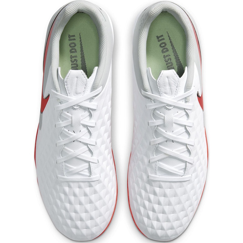 Chaussure de football Nike Tiempo Legend 8 Academy Tf AT6100 163 blanche blanche 1 Chaussure de football Nike Tiempo Legend 8 Academy Tf AT6100 163 blanche blanche 1