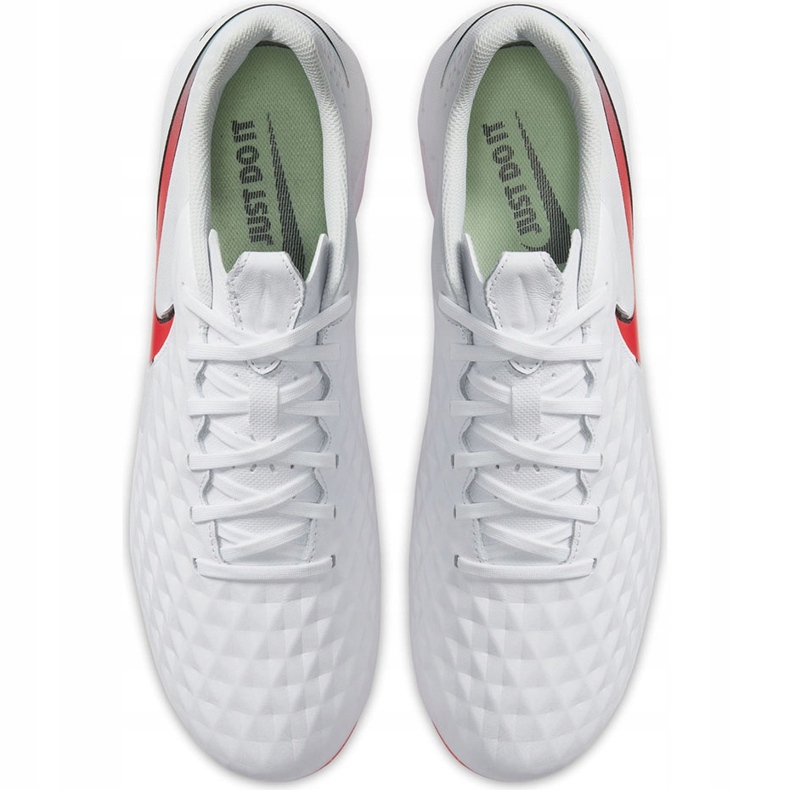 Chaussure de football Nike Tiempo Legend 8 Academy FG / MG AT5292 163 blanche blanche 1